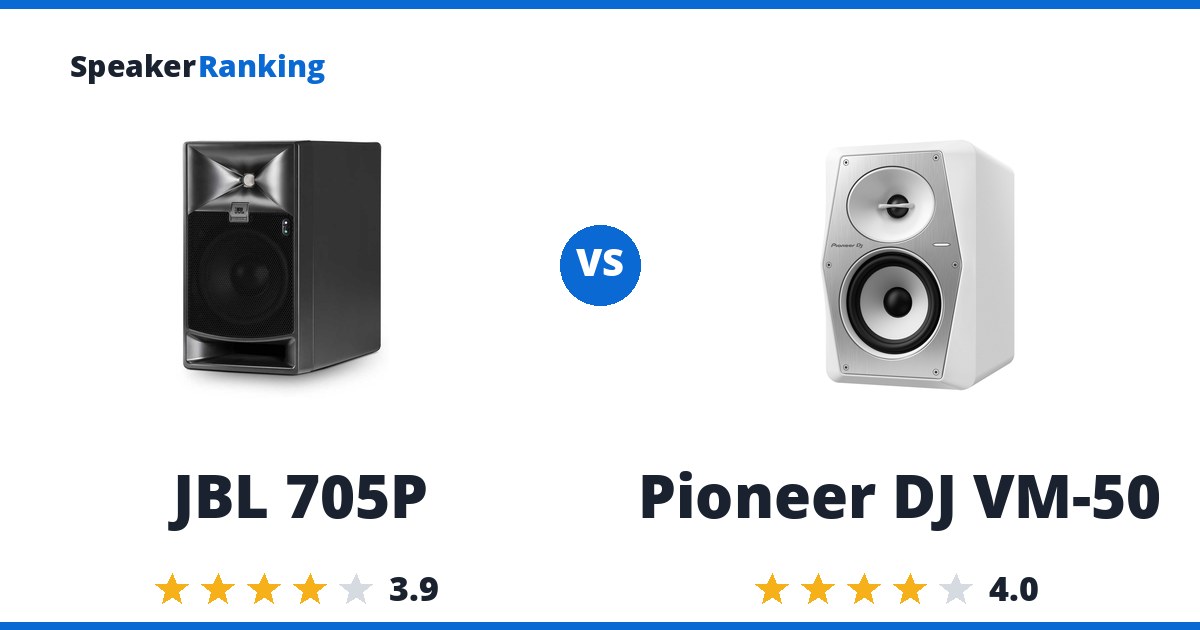 JBL 705P vs Pioneer DJ VM-50