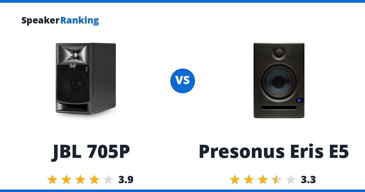 JBL 705P vs Presonus Eris E5