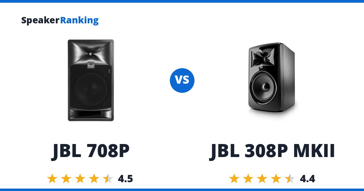 JBL 708P vs JBL 308P MKII