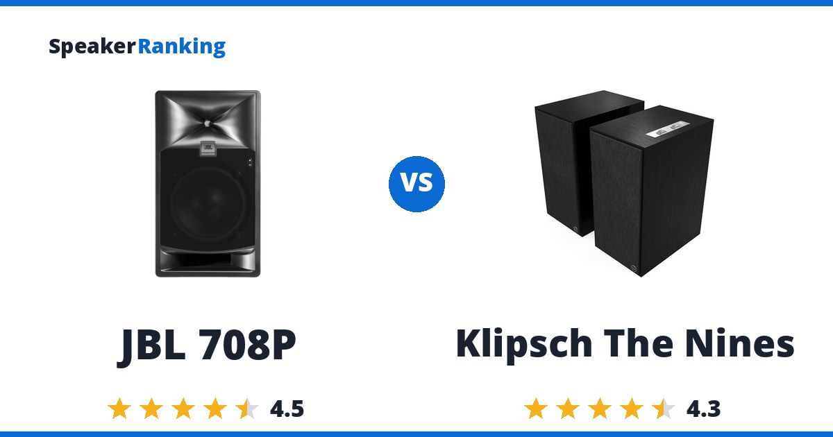 JBL 708P vs Klipsch The Nines