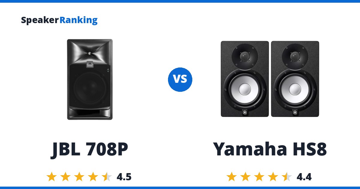 JBL 708P vs Yamaha HS8
