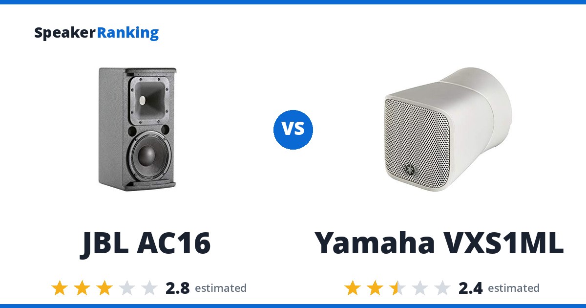 JBL AC16 vs Yamaha VXS1ML