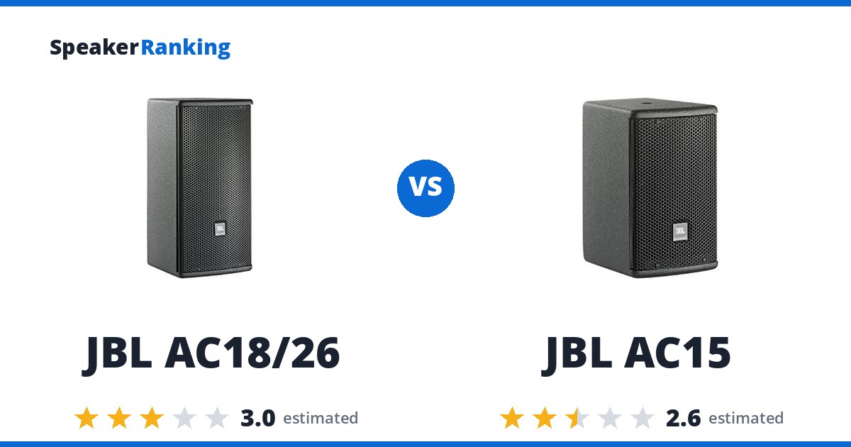 JBL AC18/26 vs JBL AC15