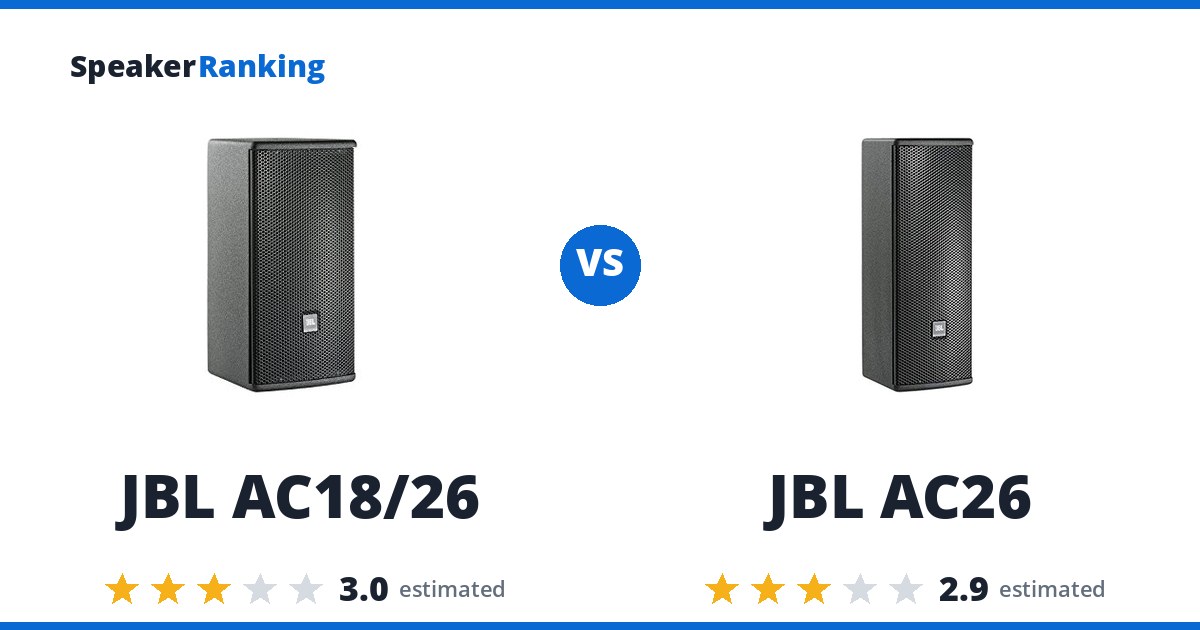JBL AC18/26 vs JBL AC26