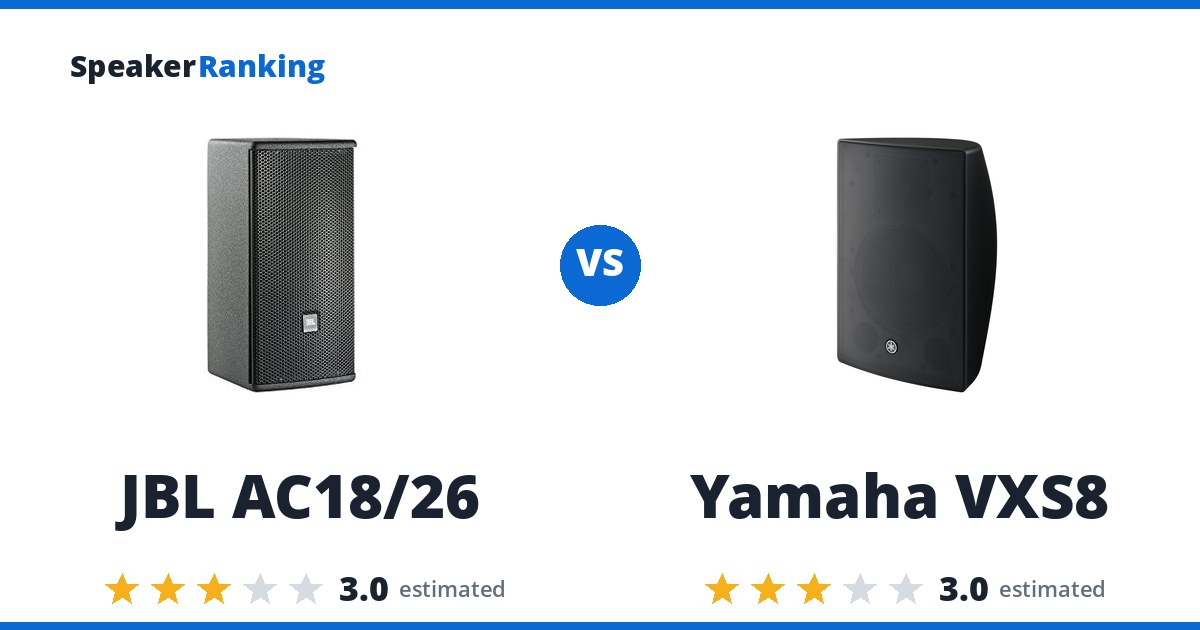 JBL AC18/26 vs Yamaha VXS8