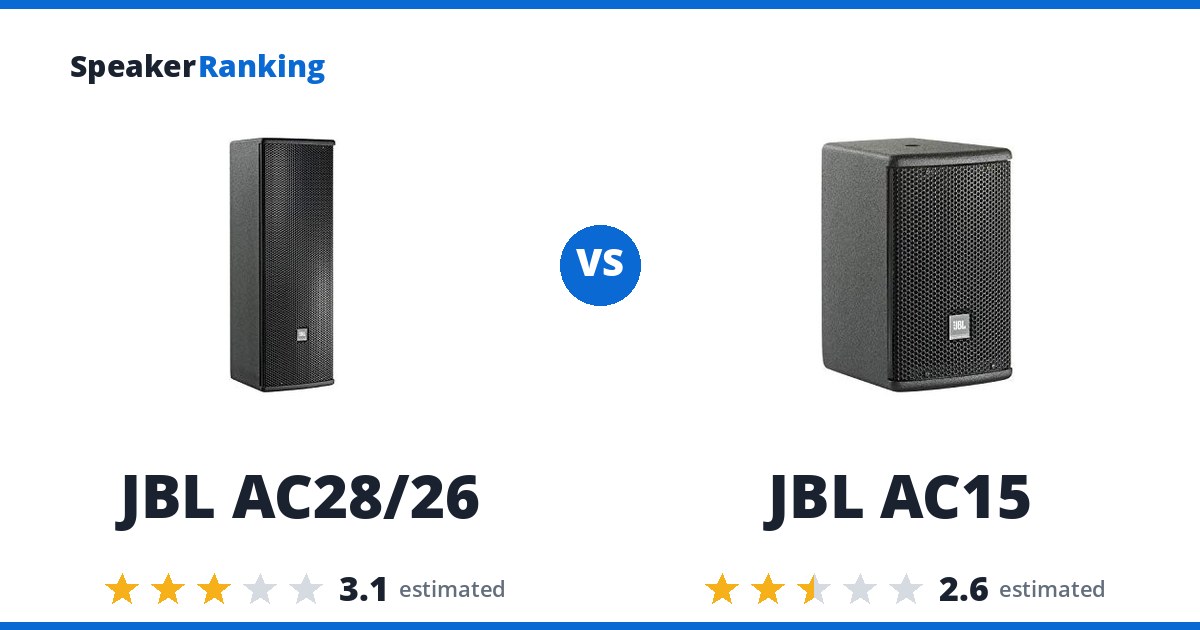 JBL AC28/26 vs JBL AC15
