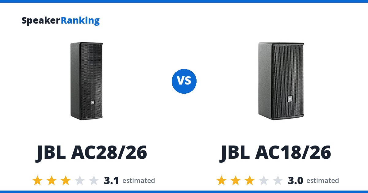 JBL AC28/26 vs JBL AC18/26