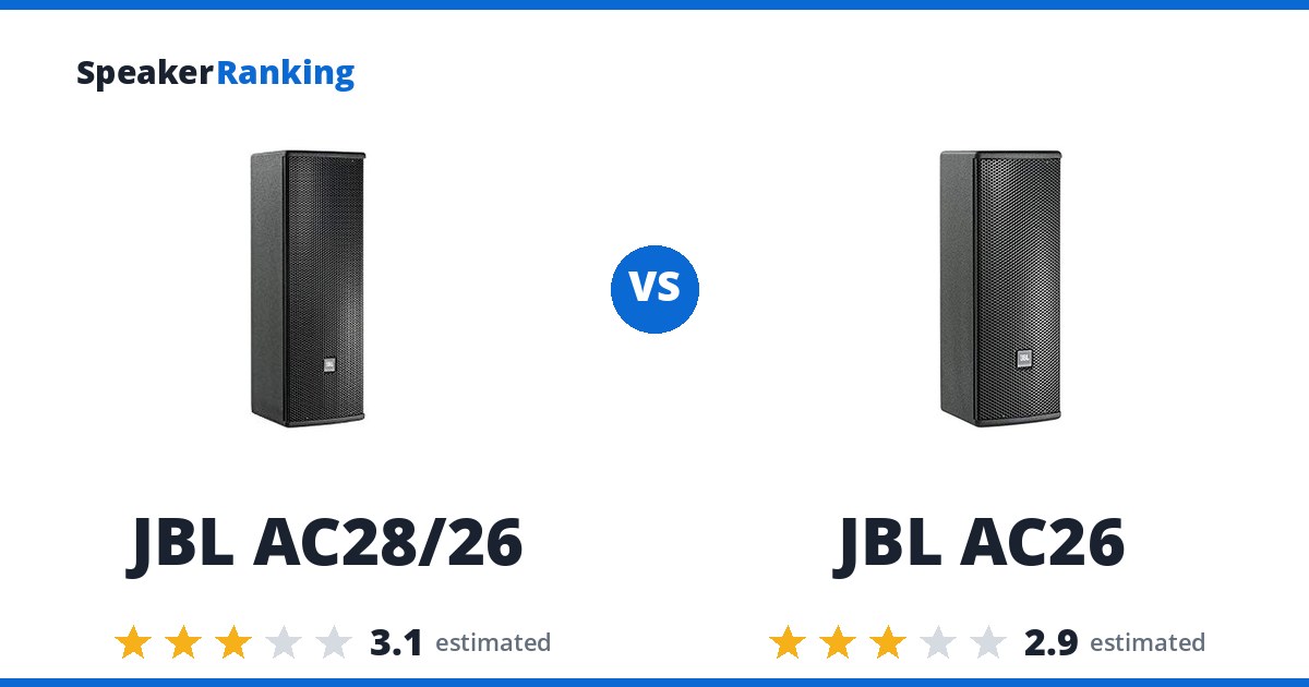 JBL AC28/26 vs JBL AC26