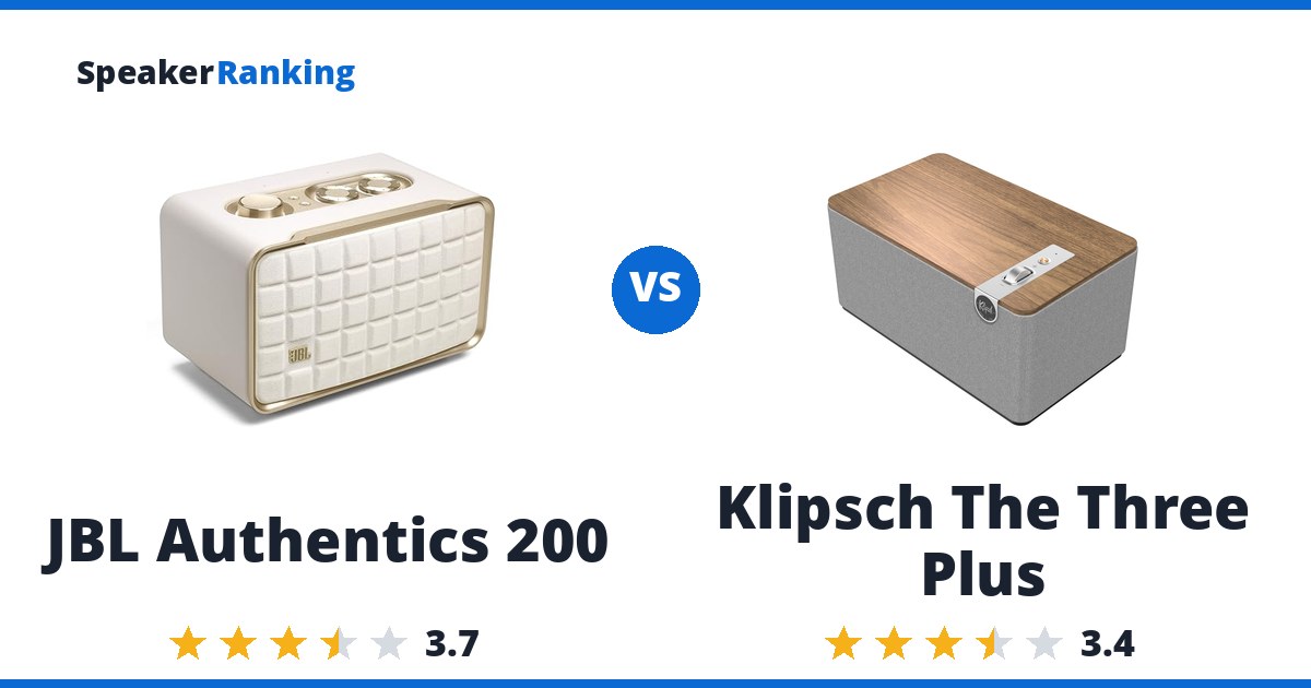 JBL Authentics 200 vs Klipsch The Three Plus