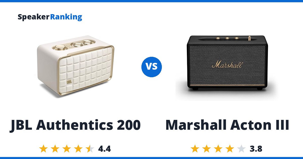 JBL Authentics 200 vs Marshall Acton III