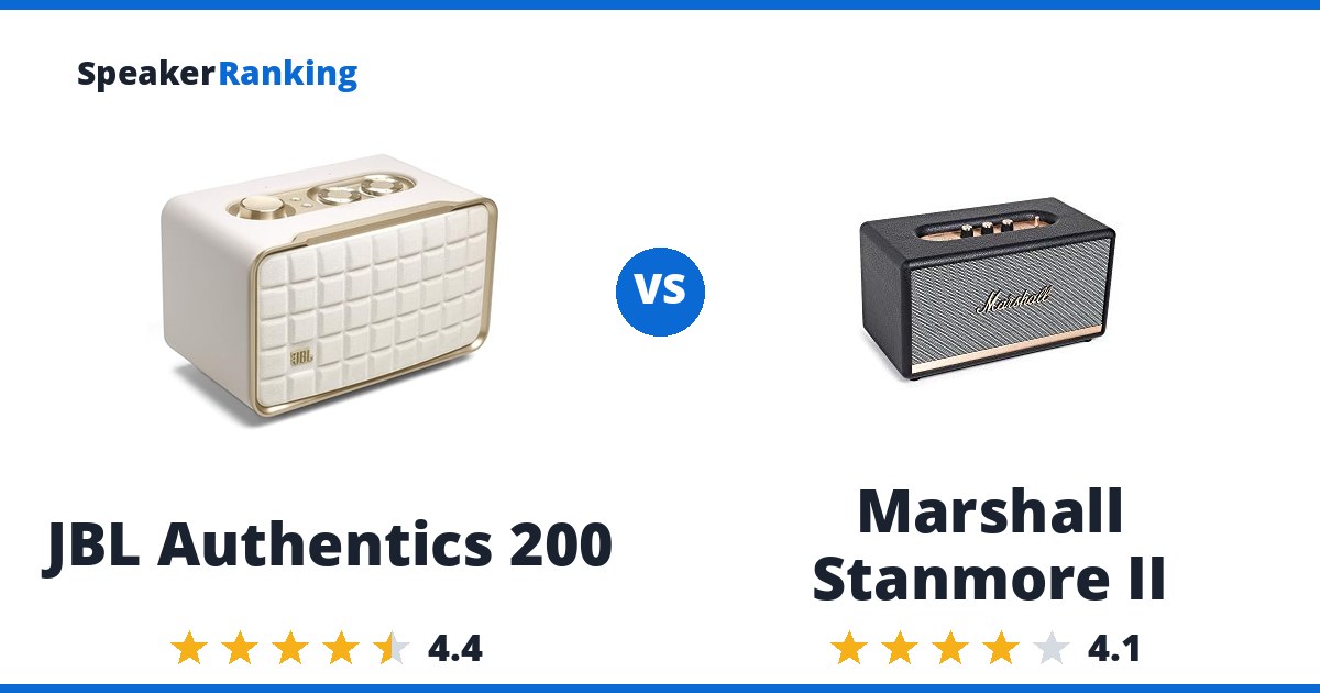 JBL Authentics 200 vs Marshall Stanmore II