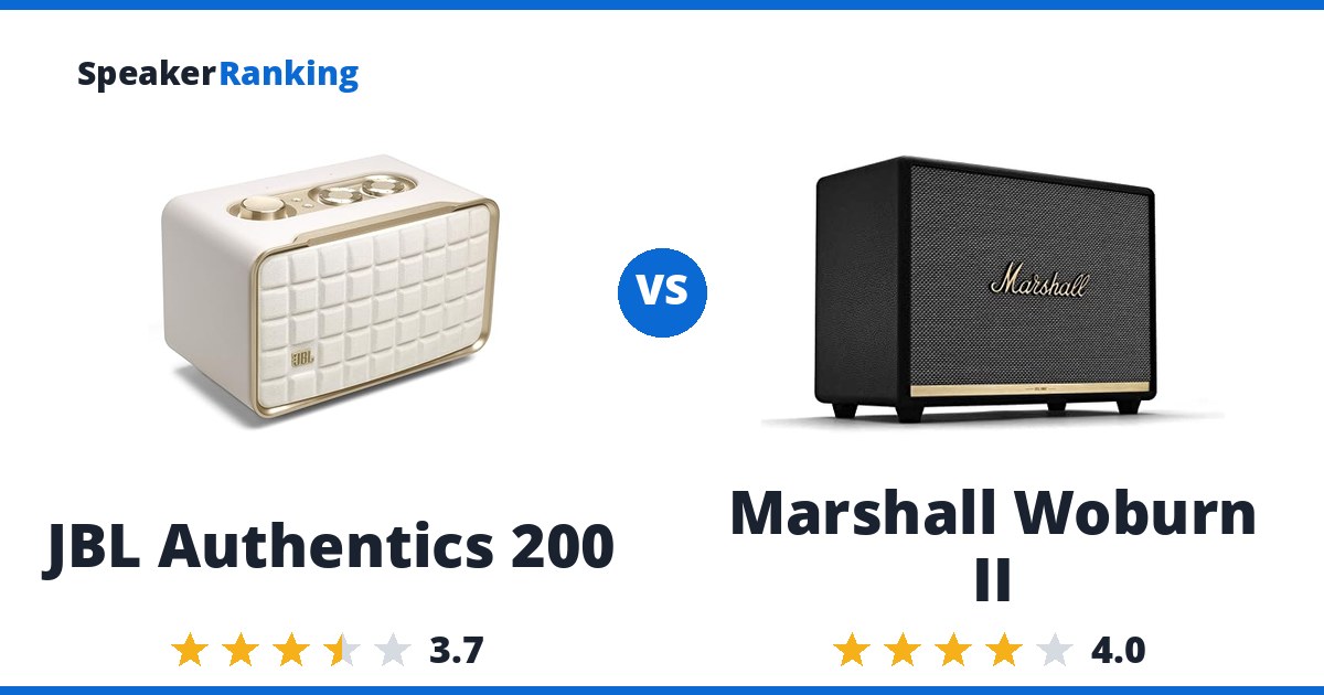 JBL Authentics 200 vs Marshall Woburn II