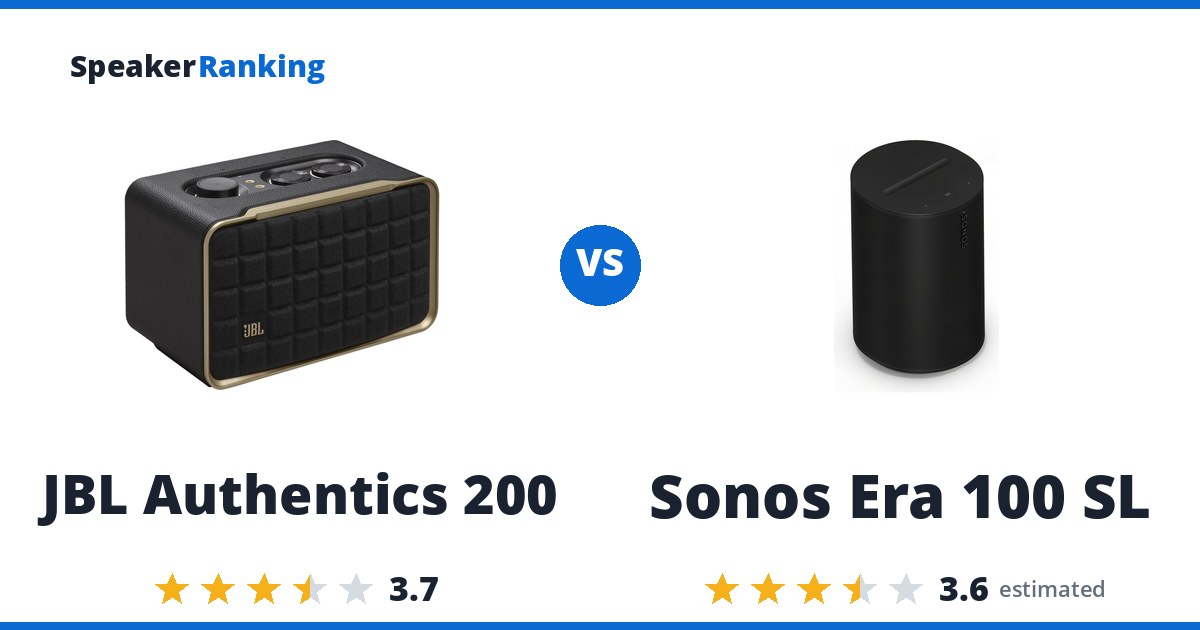 JBL Authentics 200 vs Sonos Era 100 SL