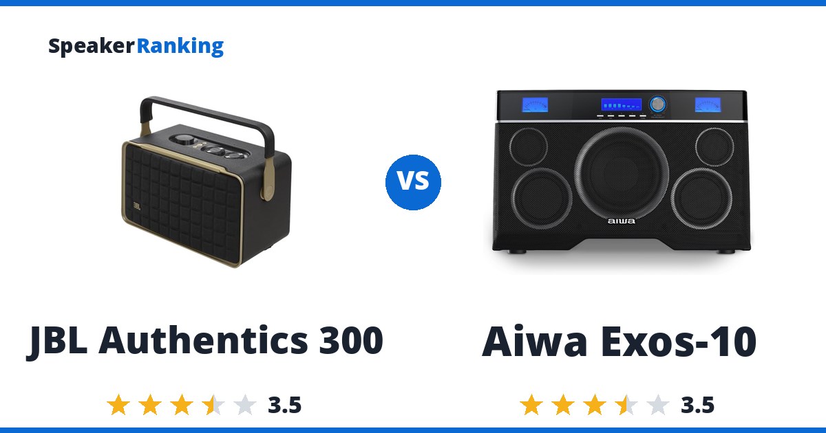 JBL Authentics 300 vs Aiwa Exos-10