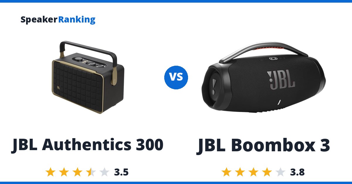 JBL Authentics 300 vs JBL Boombox 3