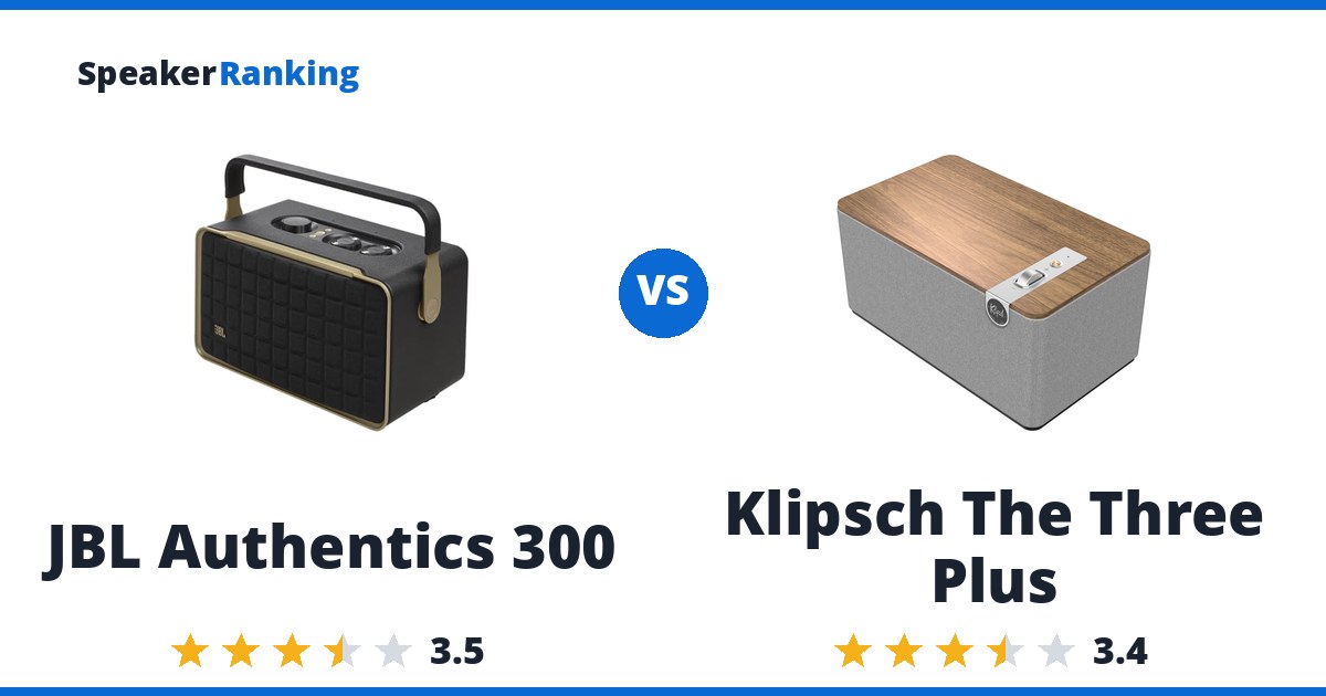 JBL Authentics 300 vs Klipsch The Three Plus