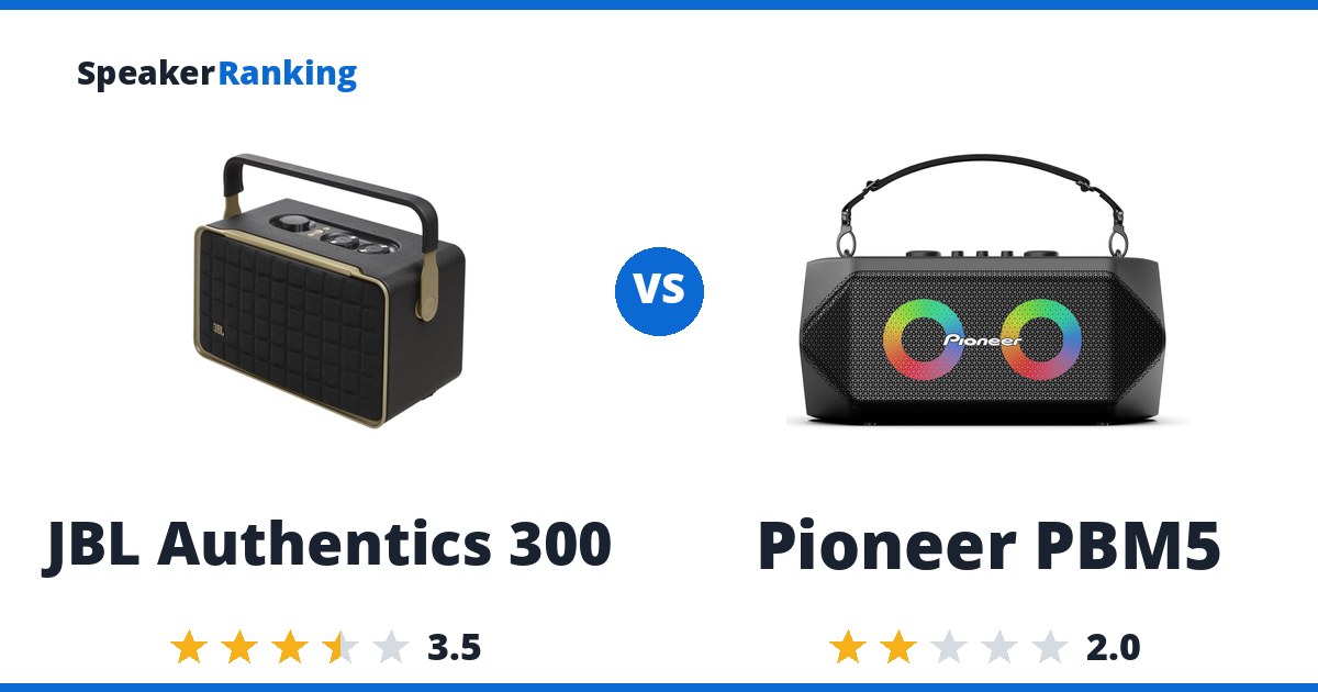 JBL Authentics 300 vs Pioneer PBM5