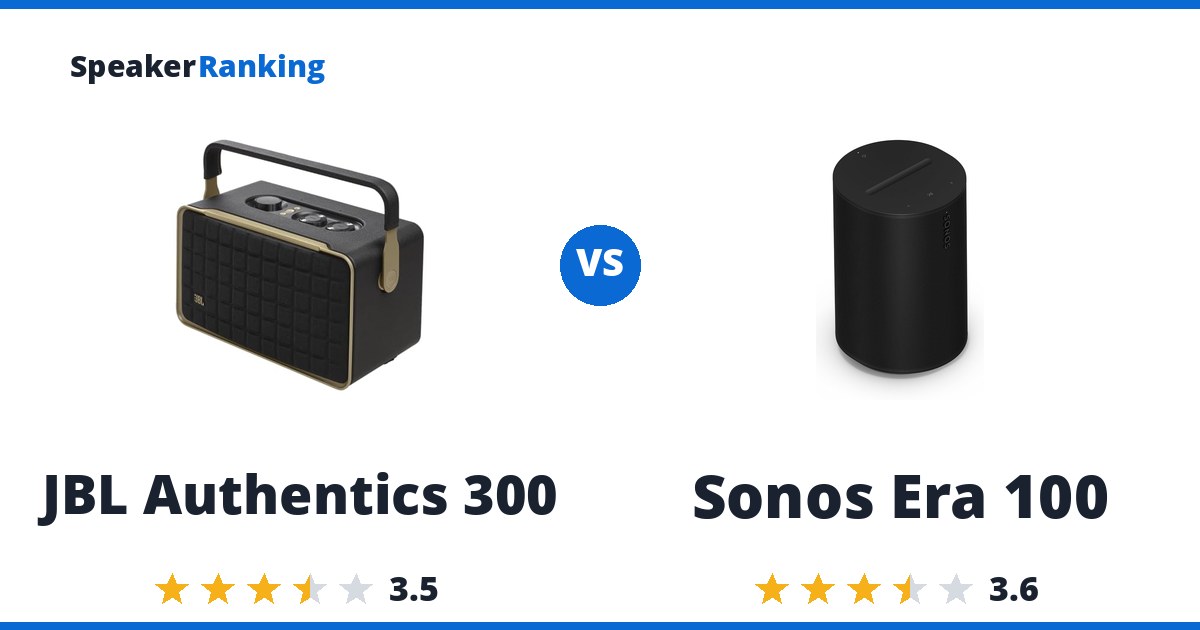 JBL Authentics 300 vs Sonos Era 100