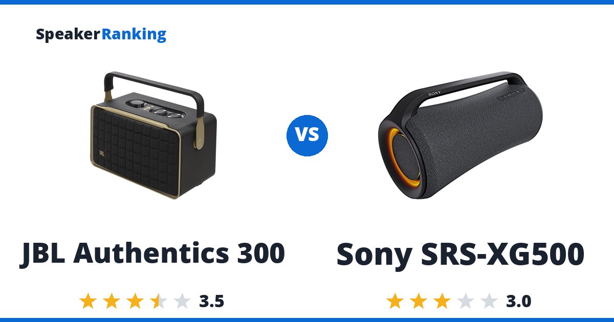 JBL Authentics 300 vs Sony SRS-XG500