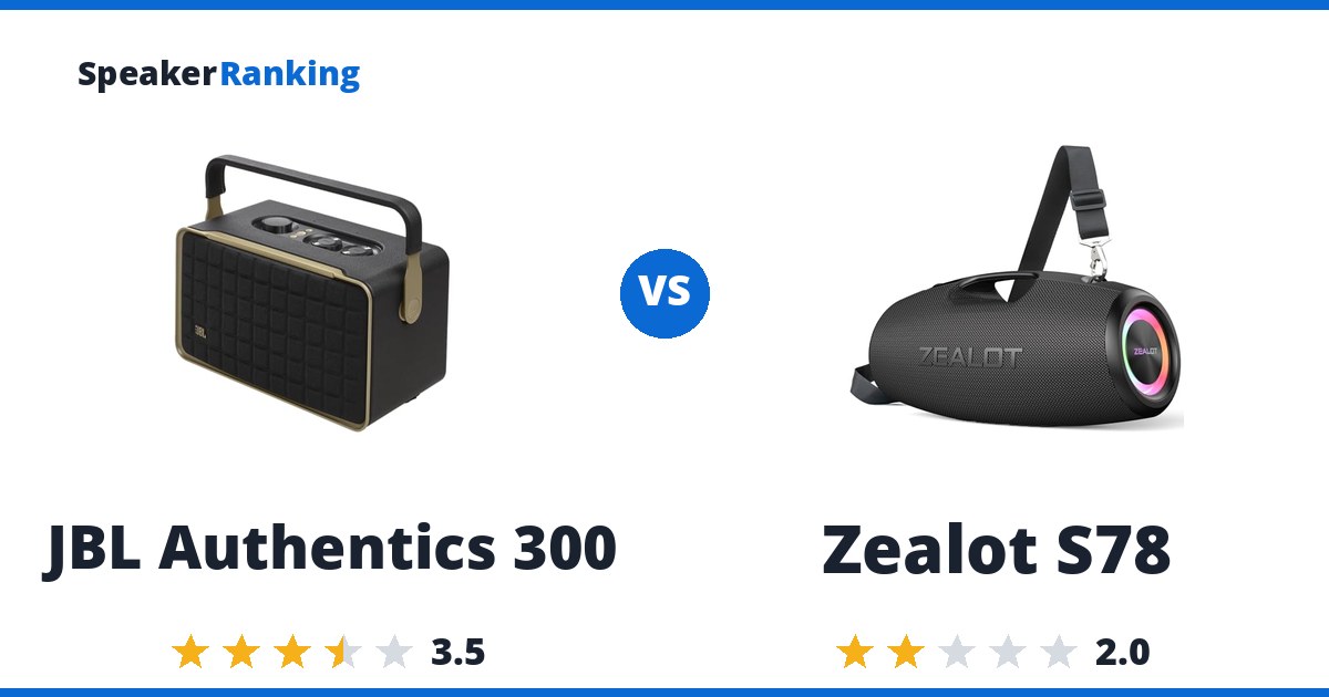 JBL Authentics 300 vs Zealot S78