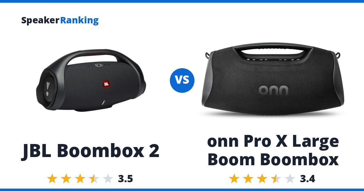 JBL Boombox 2 vs onn Pro X Large Boom Boombox