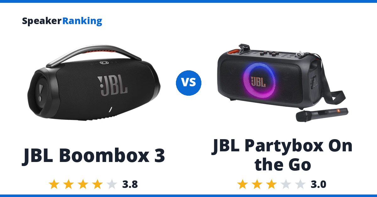 JBL Boombox 3 vs JBL Partybox On the Go