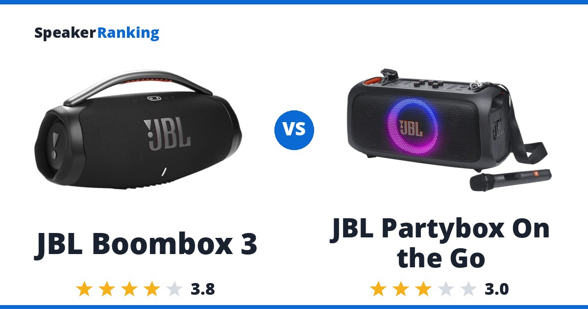 JBL Boombox 3 vs JBL Partybox On the Go