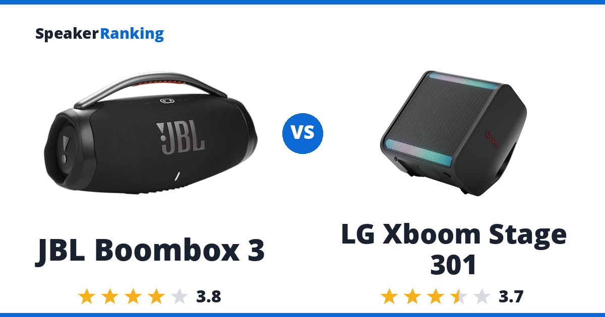JBL Boombox 3 vs LG Xboom Stage 301