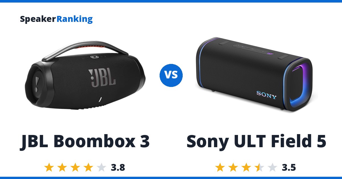 JBL Boombox 3 vs Sony ULT Field 5