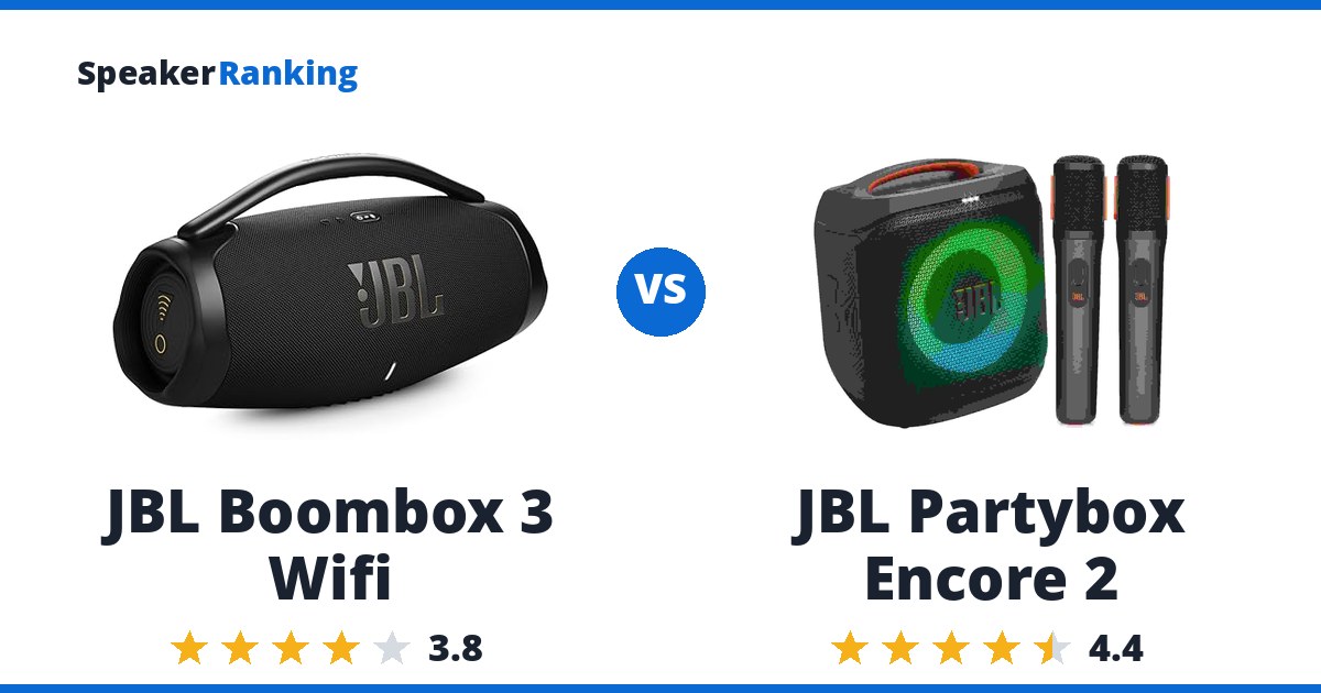 JBL Boombox 3 Wifi vs JBL Partybox Encore 2