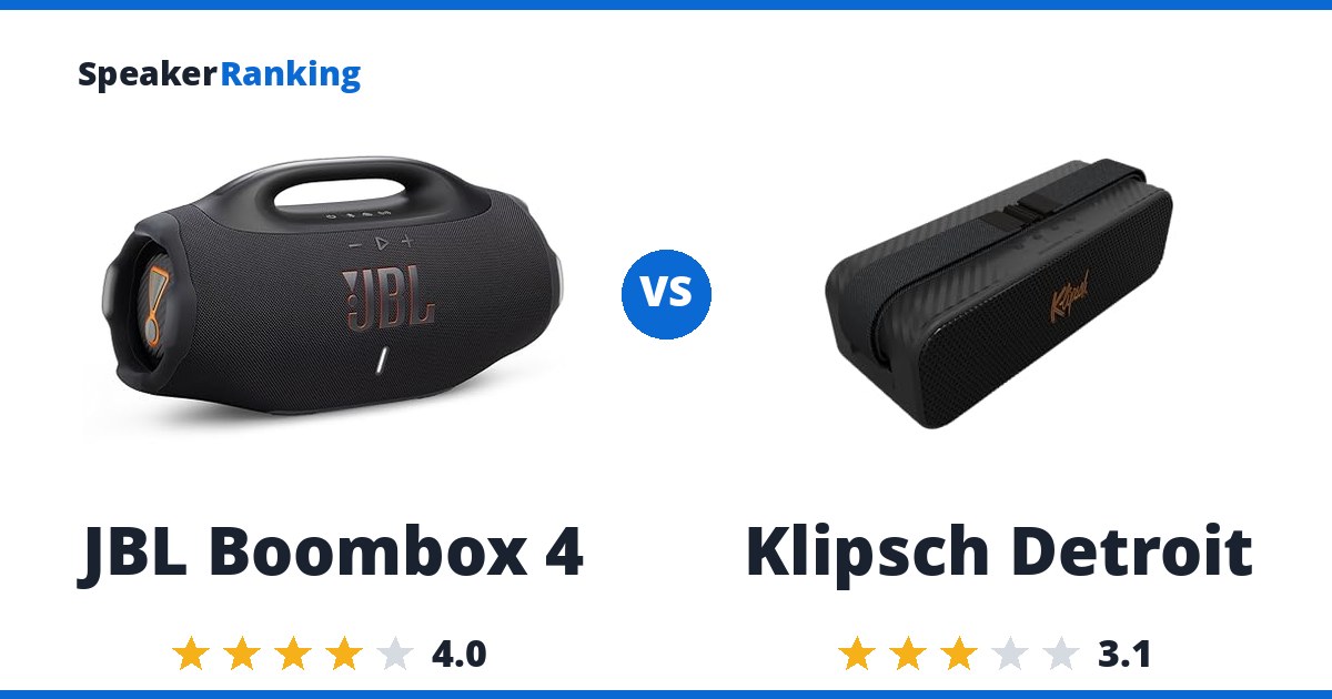JBL Boombox 4 vs Klipsch Detroit