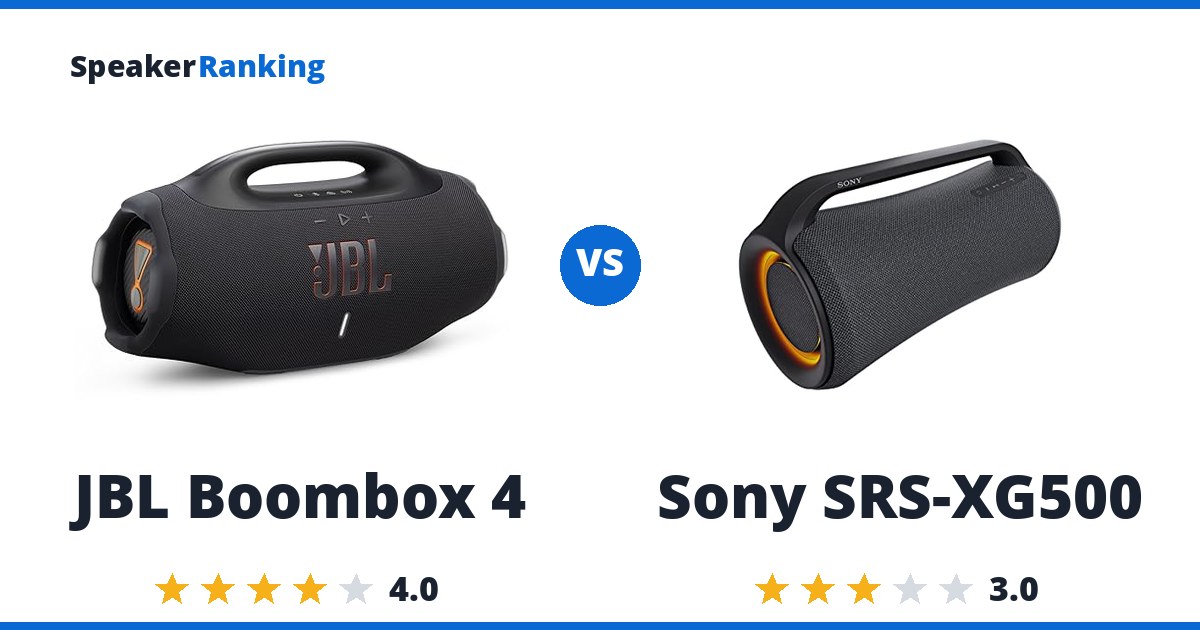JBL Boombox 4 vs Sony SRS-XG500