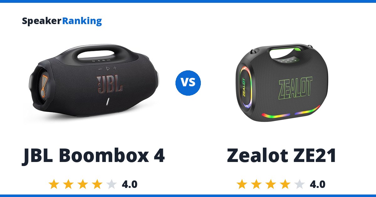 JBL Boombox 4 vs Zealot ZE21