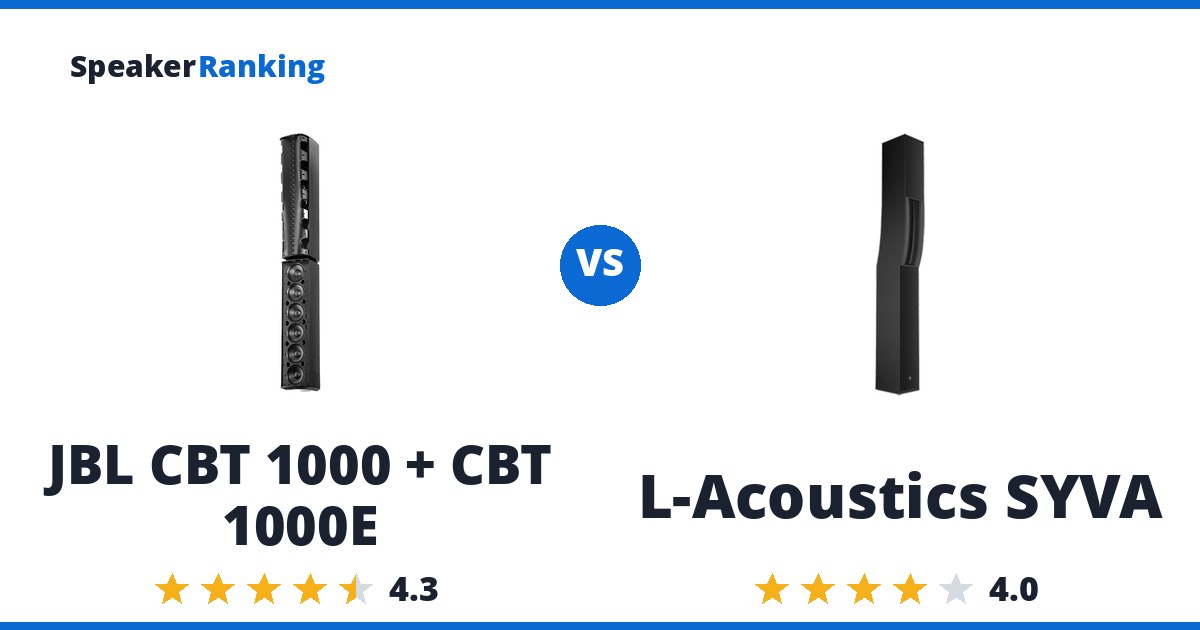 JBL CBT 1000 + CBT 1000E vs L-Acoustics SYVA
