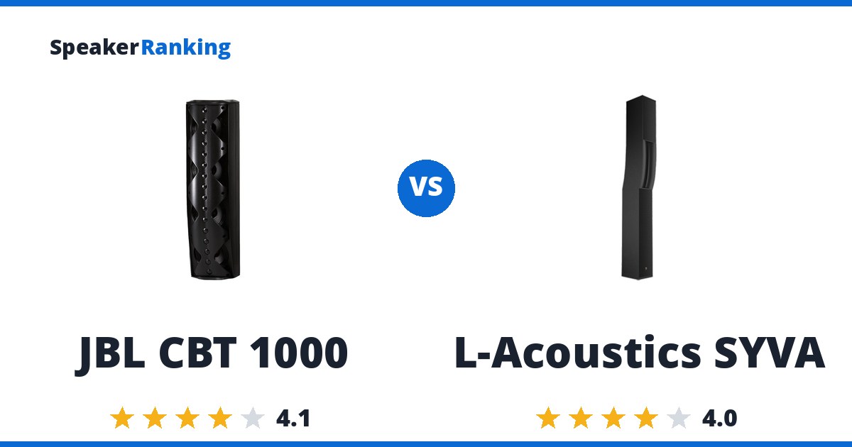 JBL CBT 1000 vs L-Acoustics SYVA