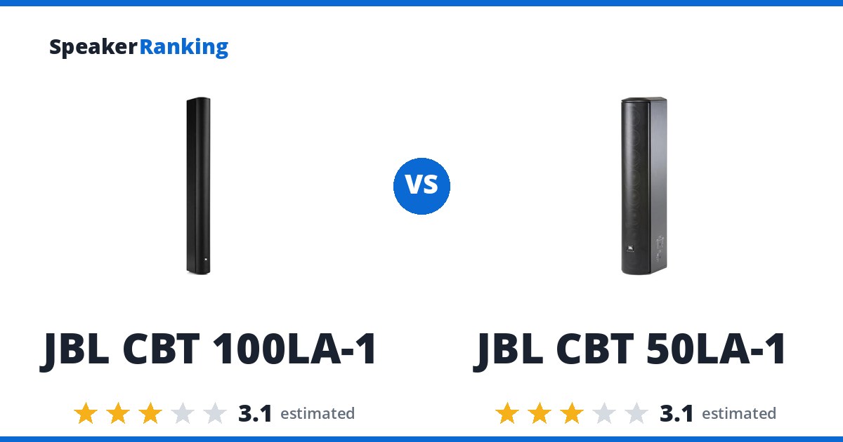 JBL CBT 100LA-1 vs JBL CBT 50LA-1