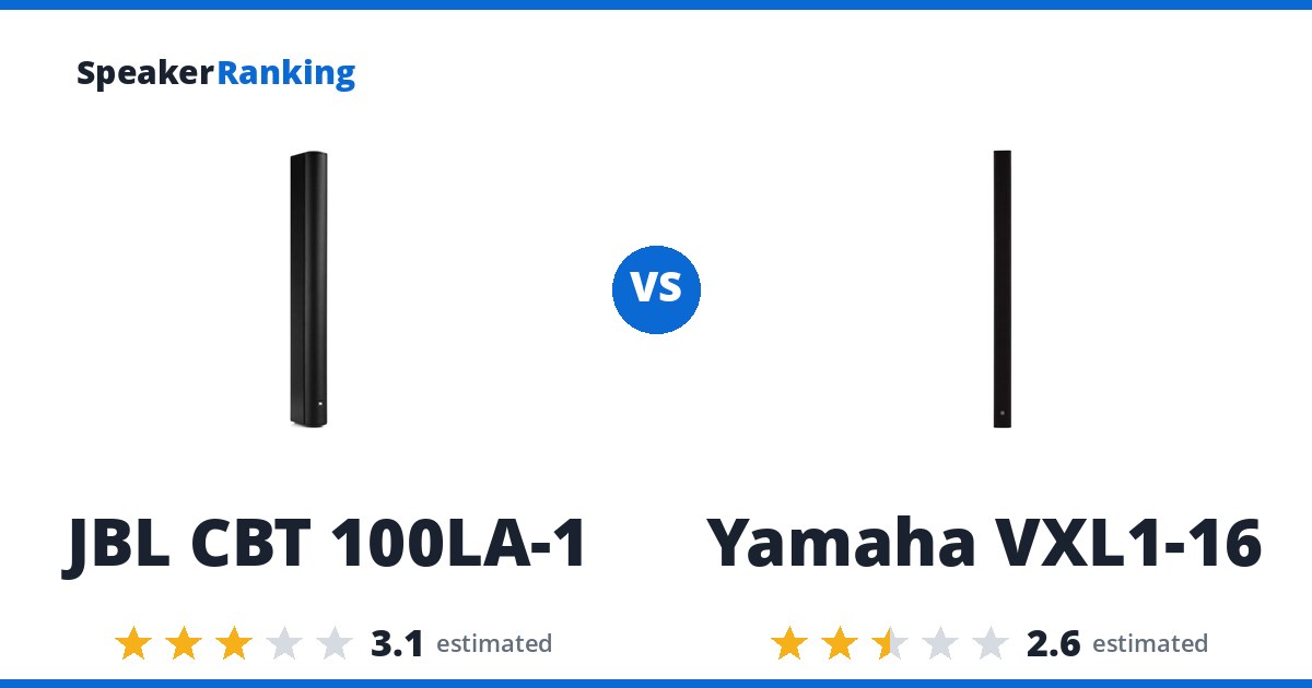 JBL CBT 100LA-1 vs Yamaha VXL1-16