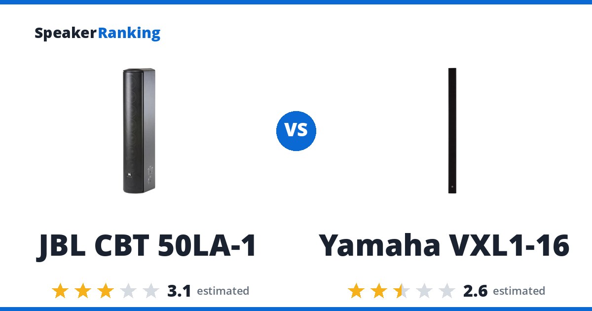 JBL CBT 50LA-1 vs Yamaha VXL1-16