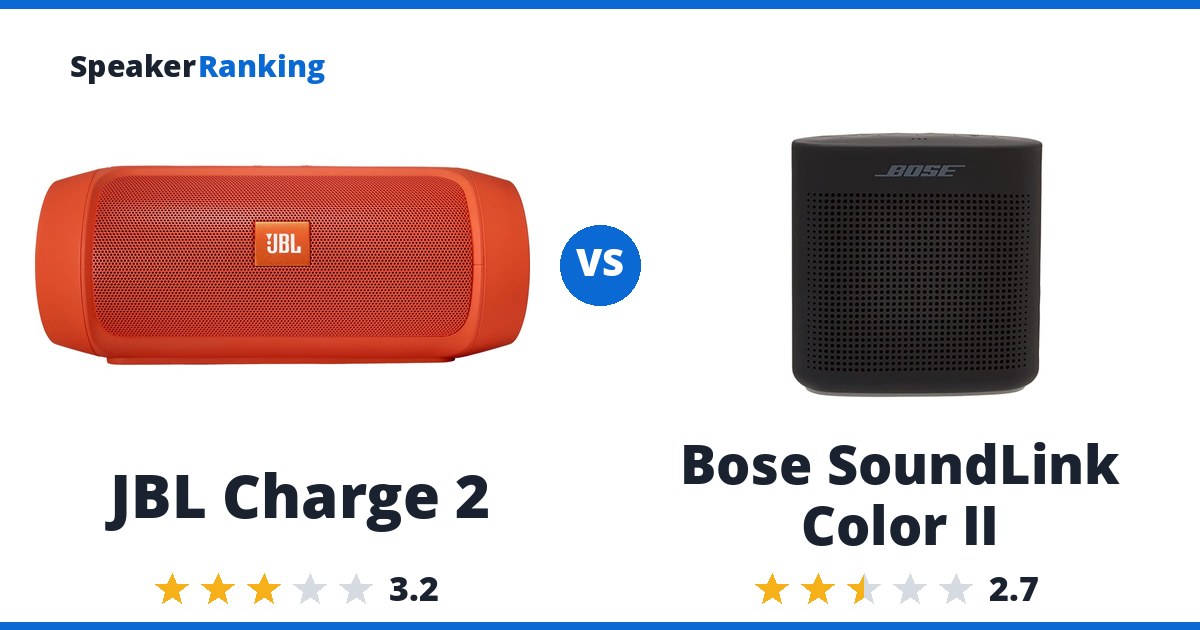 JBL Charge 2 vs Bose SoundLink Color II