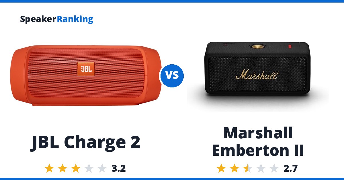 JBL Charge 2 vs Marshall Emberton II