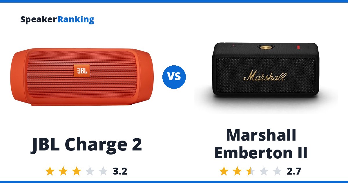 JBL Charge 2 vs Marshall Emberton II