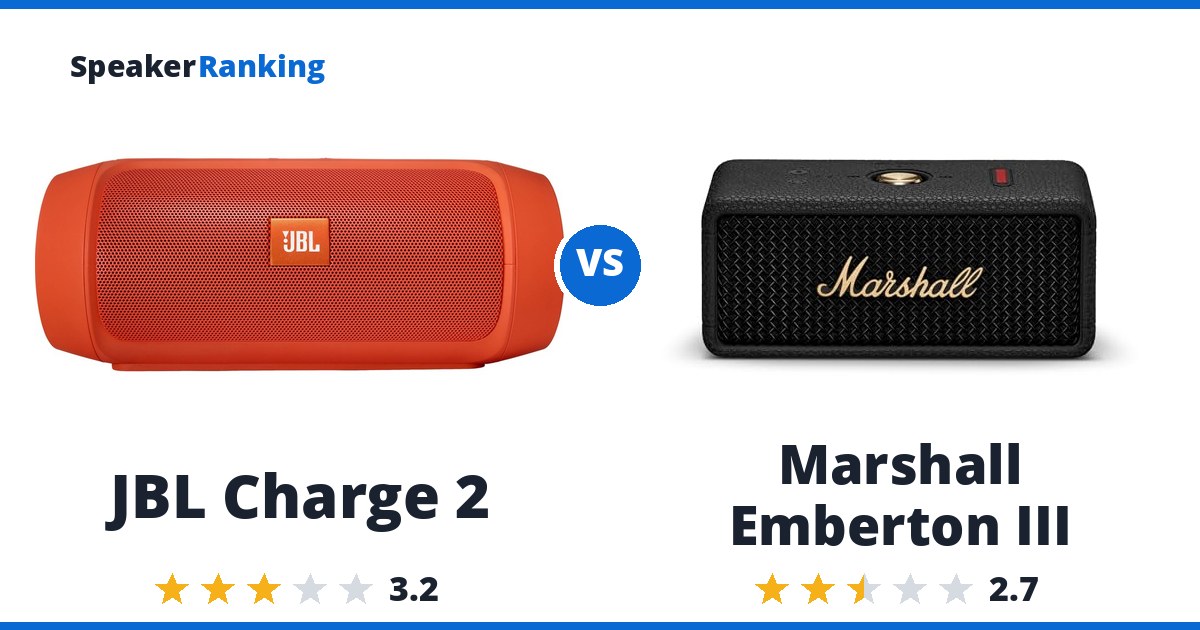 JBL Charge 2 vs Marshall Emberton III