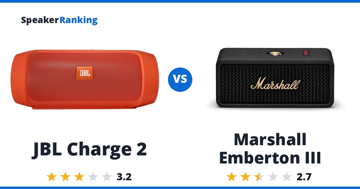 JBL Charge 2 vs Marshall Emberton III