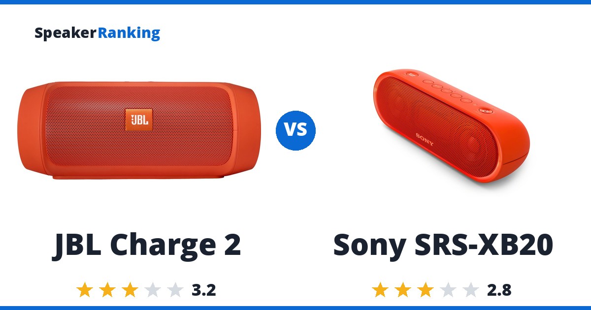 JBL Charge 2 vs Sony SRS-XB20