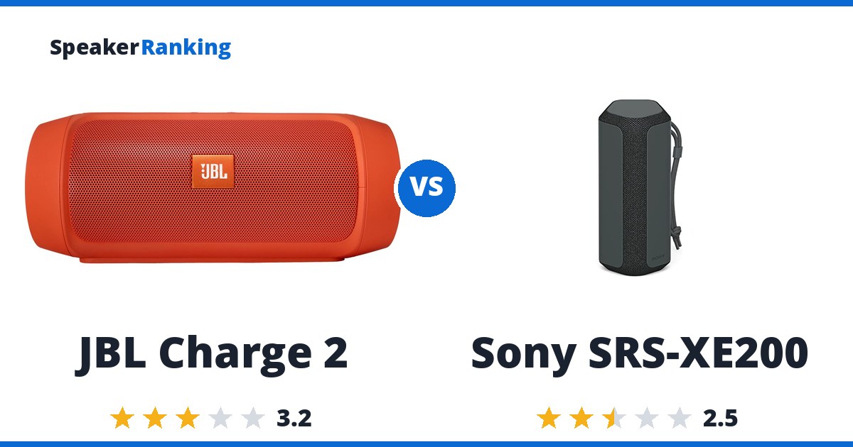 JBL Charge 2 vs Sony SRS-XE200