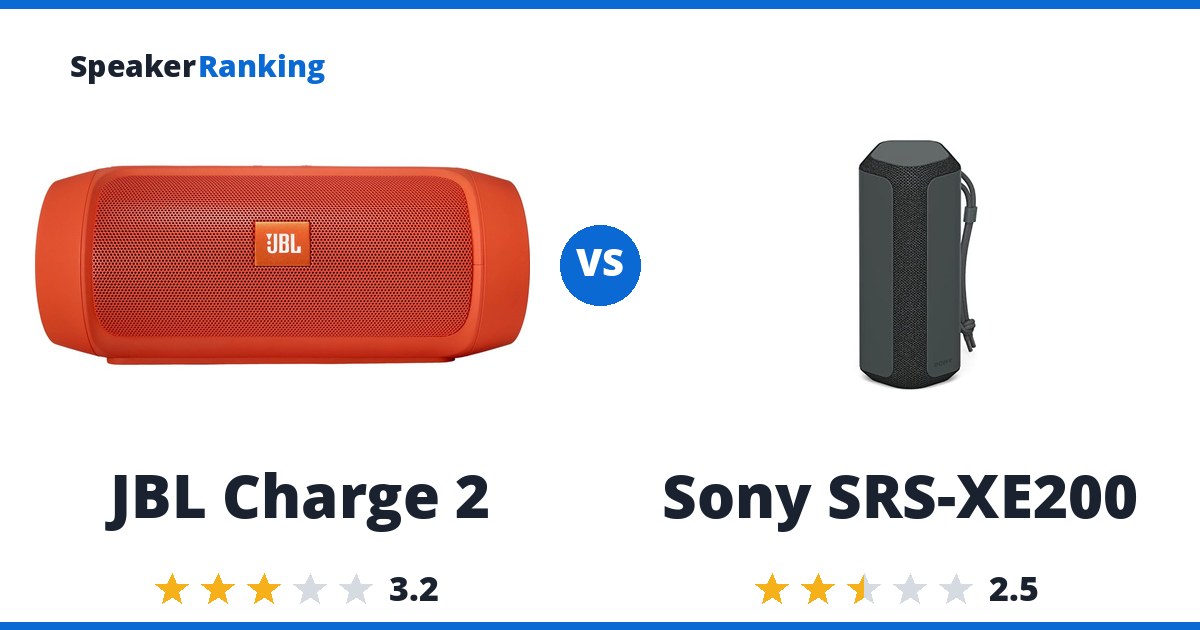 JBL Charge 2 vs Sony SRS-XE200