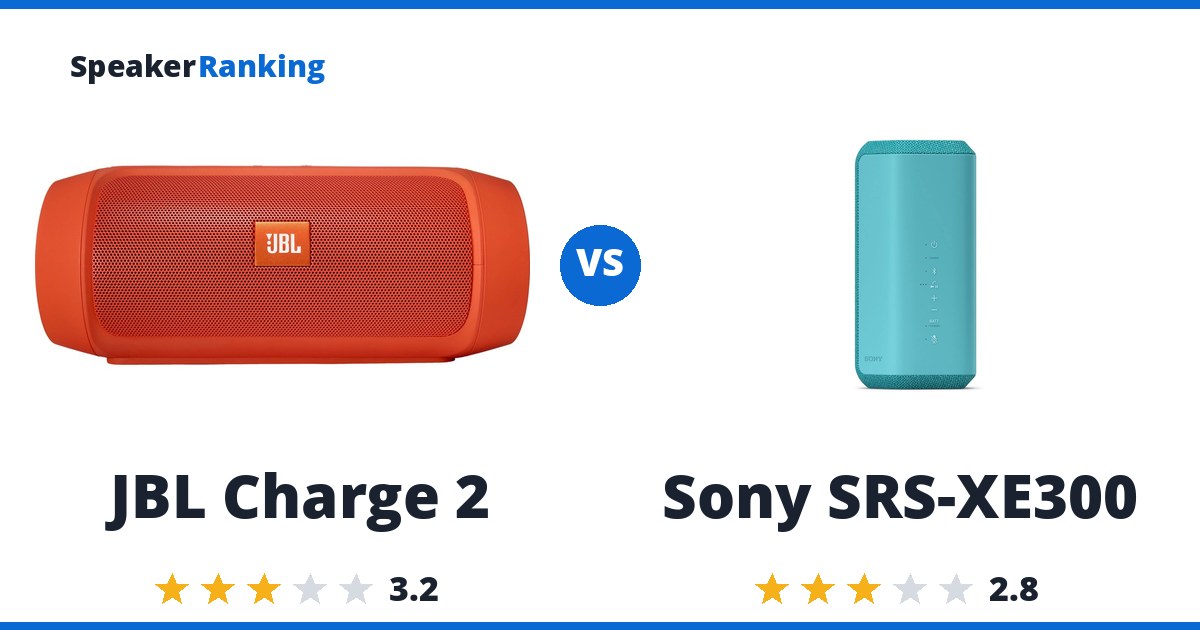 JBL Charge 2 vs Sony SRS-XE300