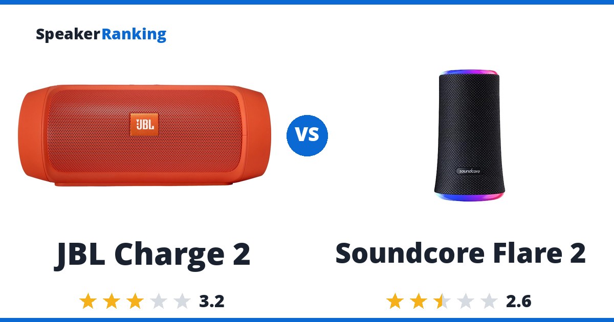JBL Charge 2 vs Soundcore Flare 2