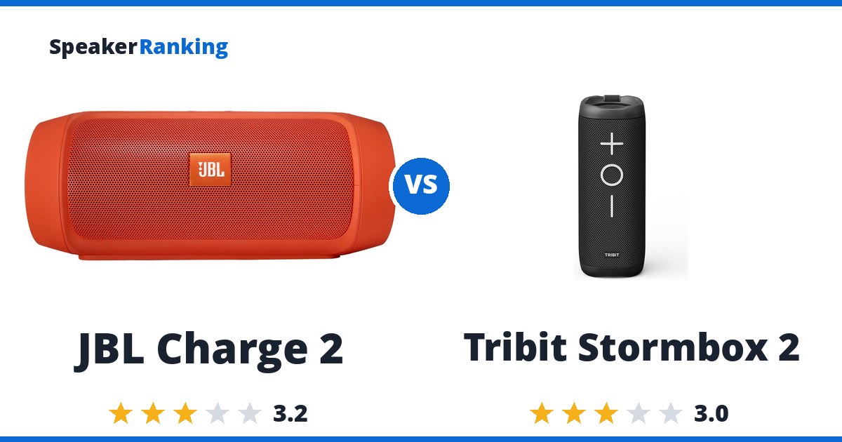 JBL Charge 2 vs Tribit Stormbox 2