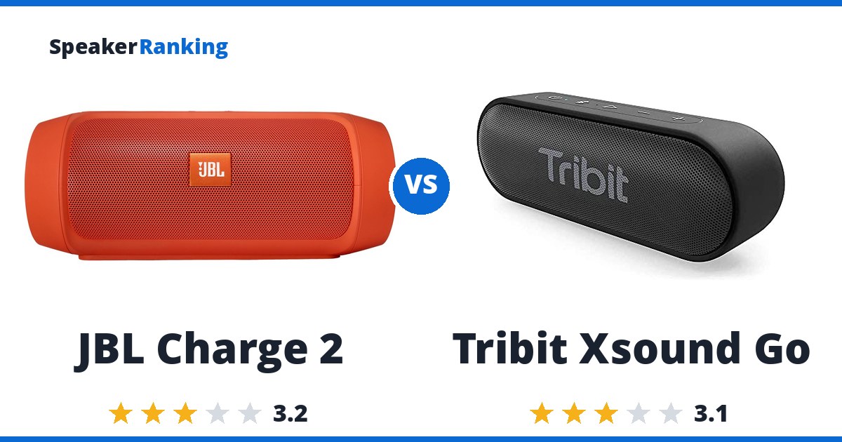 JBL Charge 2 vs Tribit Xsound Go
